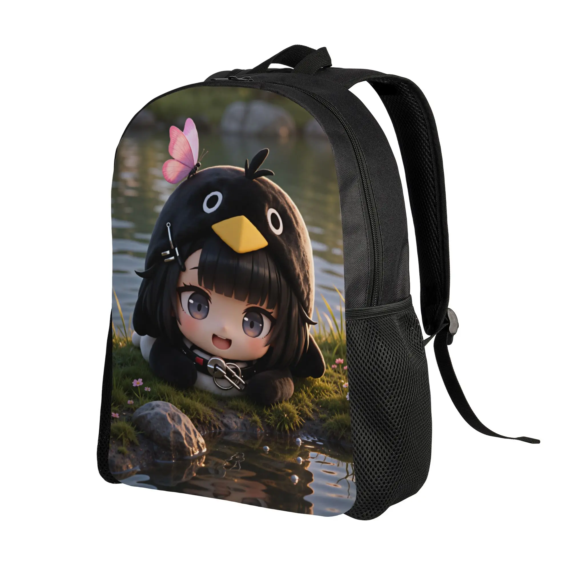 Gugu Gaga Penguin  Backpack  College Backpacks Student Designer Big School Bags Modern Rucksack