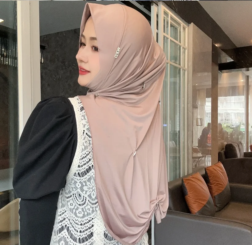 2024 New Soft High Strecth Muslim Scarves Wrap Hijabs For Women