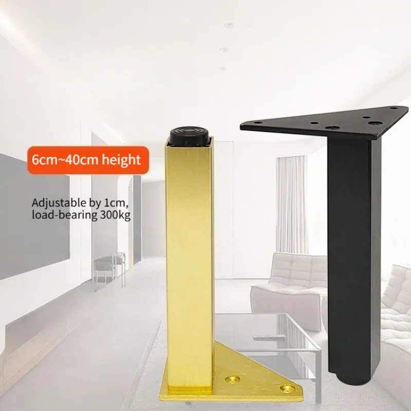 

Adjustable Aluminum Alloy Black TV Cabinet Feet Metal Support Cabinet Feet Furniture Feet Accessories