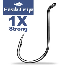 FishTrip Octopus Hooks Saltwater Hook 50pcs~100pcs Spearfishing for Sea Bass, Snapper, Reef Fish Like Tautog