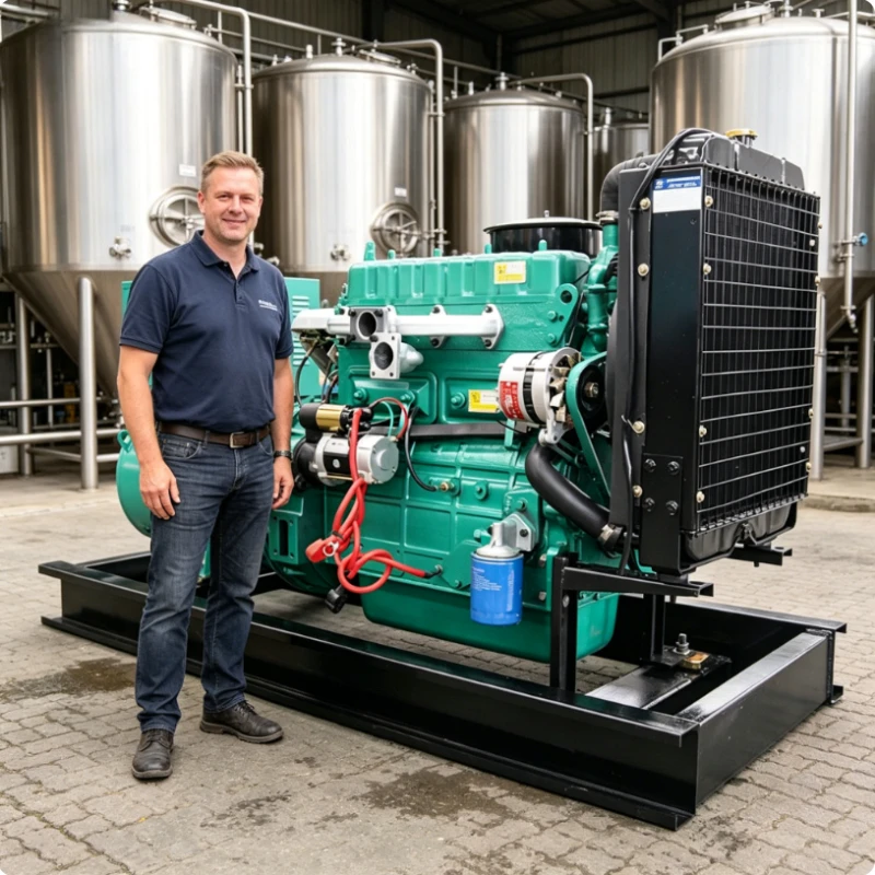Automatic Diesel Generator Set Three Phase 500kW Silent Generator For Commercial Data Center Server Rack Infrastructure