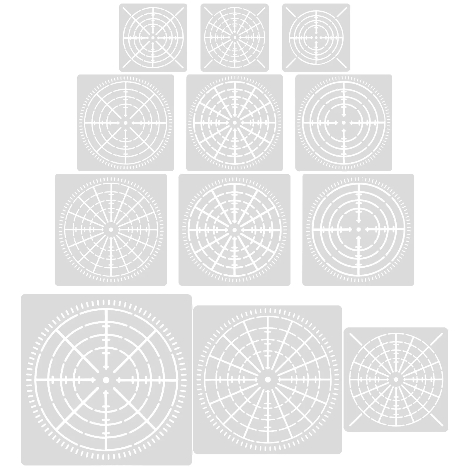 Plantillas reutilizables, plantillas de pintura artística de pared 3D, manualidades decorativas para el hogar, Kits de plantillas decorativas para tela de madera plana