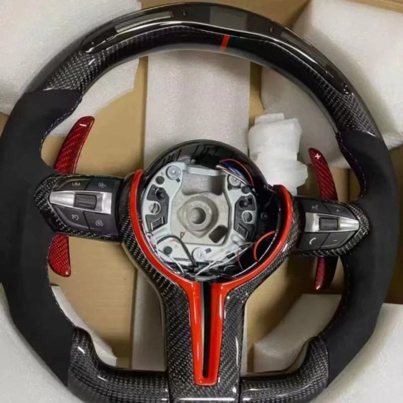 

Customized Carbon Fiber Leather Car Steering Wheel 6 Series X5 F15 E70 X6 E71 E84 F20 F22 F30 Steering Wheel For BMW 3 Series
