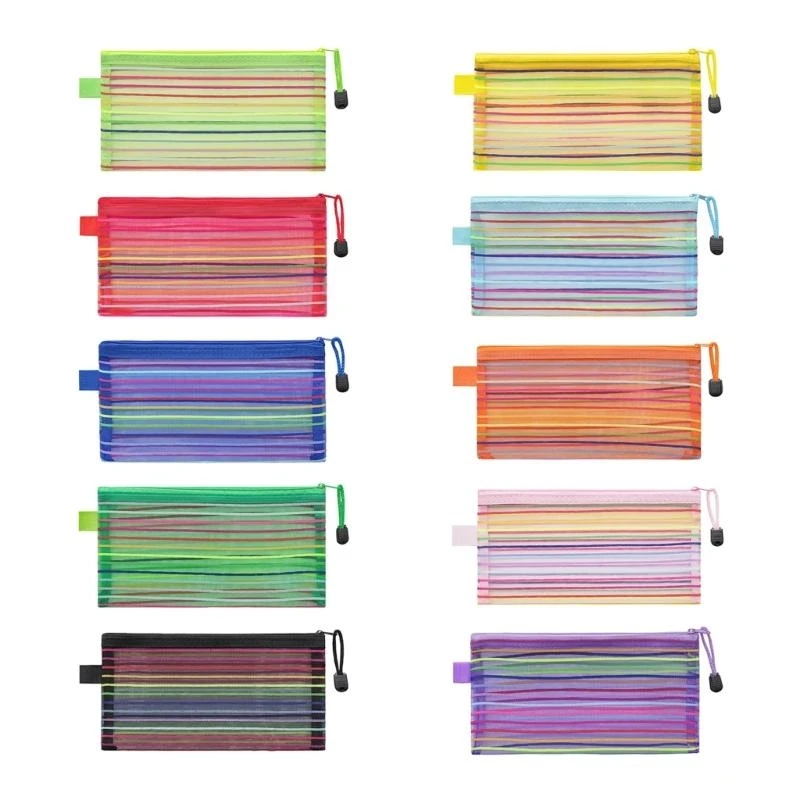 

DXAB 20 Pcs Document Bag Mesh Zipper Bags Zipper Bags Small File Bag