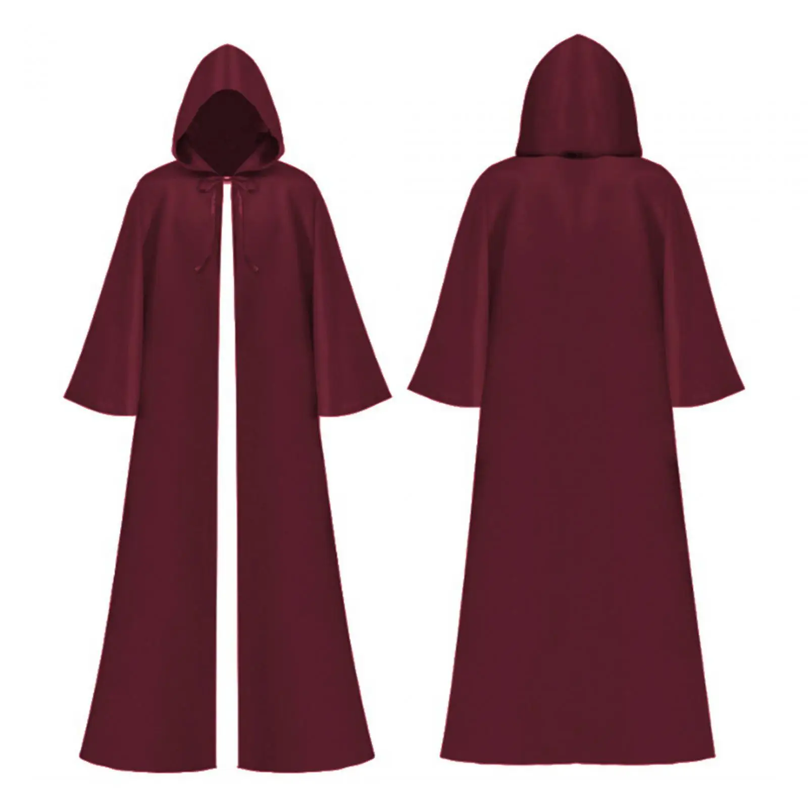 Halloween Hooded Cape Cloak Robe Cosplay Soft Skin Friendly Fabric Multifunctional Durable Accessory for Fancy Dress Party Favor