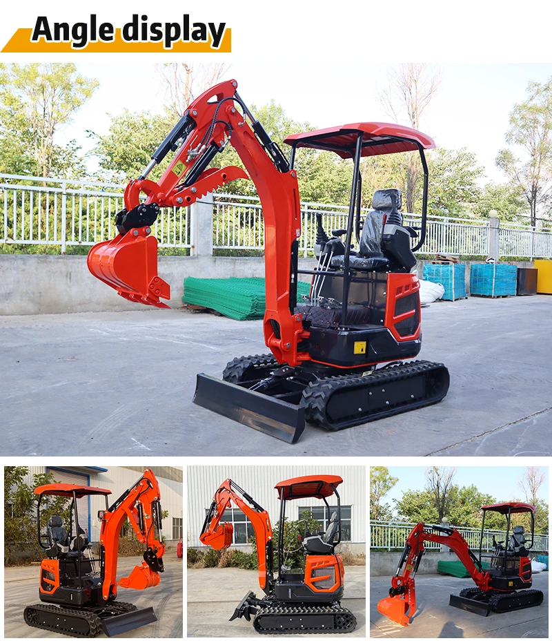 【Offiziell】 1,8-Tonnen-Mini-Raupenbagger CE EURO5 EPA Hydraulischer Bagger für Bau- und Landwirtschaftsarbeiten – Detail 5