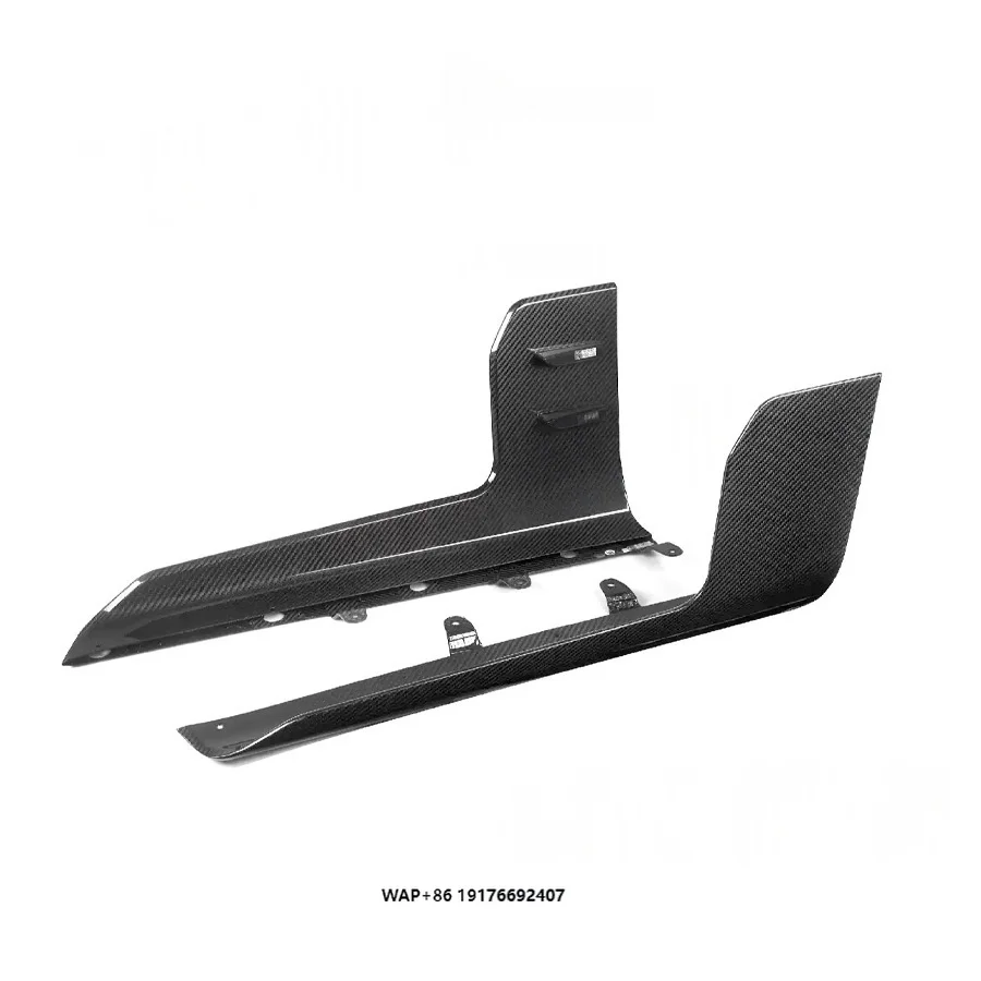 

for the 2021 forBMW M2 MP Model Dry Carbon Fiber Side Skirt Modification and Upgrade Side Package Corner Side Turbulence