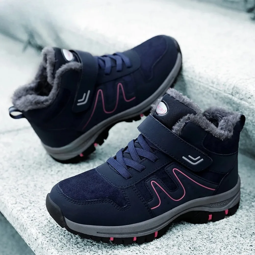 

2025 Women Winter Snow Boots For Men And Women Outdoor Hiking Boots Non-Slip Warm Woman's Sneakers Size 35-45 Ankle Footwear