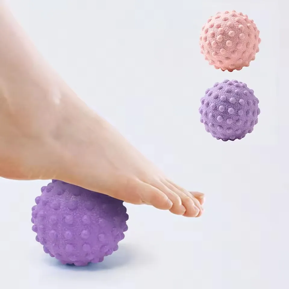 

Raised Point Massage Ball Fascia Ball TPR Posture Master Yoga Ball Waist and Back Foot Massage Ball