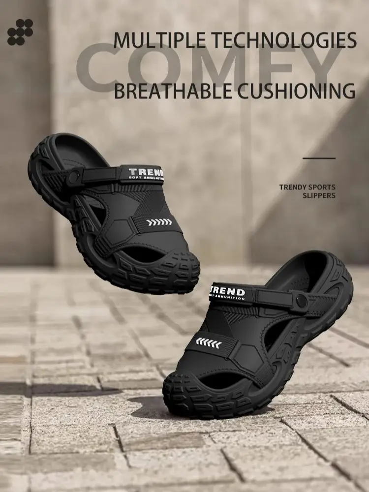 EVA Herren Outdoor Sommer tragbare Clog-Schuhe rutschfeste atmungsaktive geruchsabweisende rutschfeste Sandalen