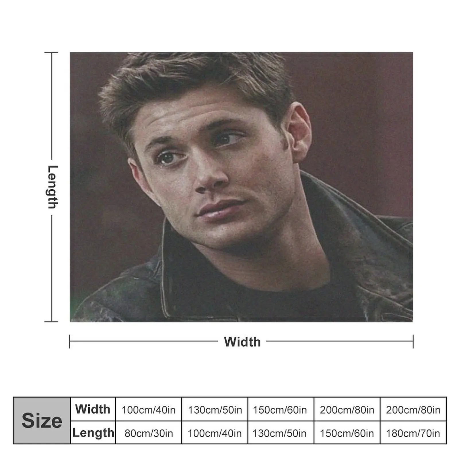 jensen ackles, Dean Winchester Throw Blanket Blankets For Baby Baby Blankets