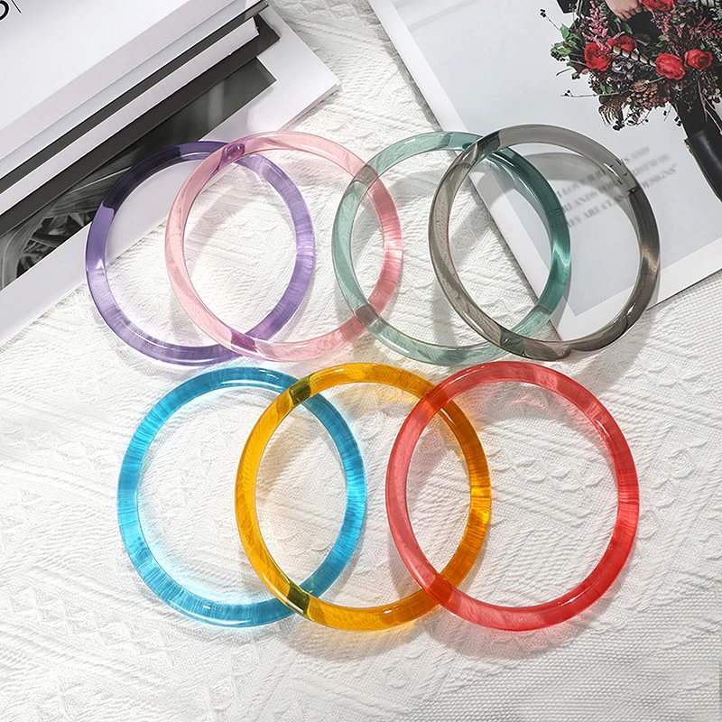 Round Plastic Purse Handle 9/10/12.5cm Replacement DIY Handbag Accessories Making Shopping Tote Parts Handles