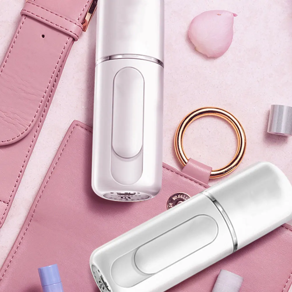 

1Pcs Rechargeable Nano Mist Sprayer Portable Facial Steamer Moisturizing Mini Face Spray Instrument White Deep Skin