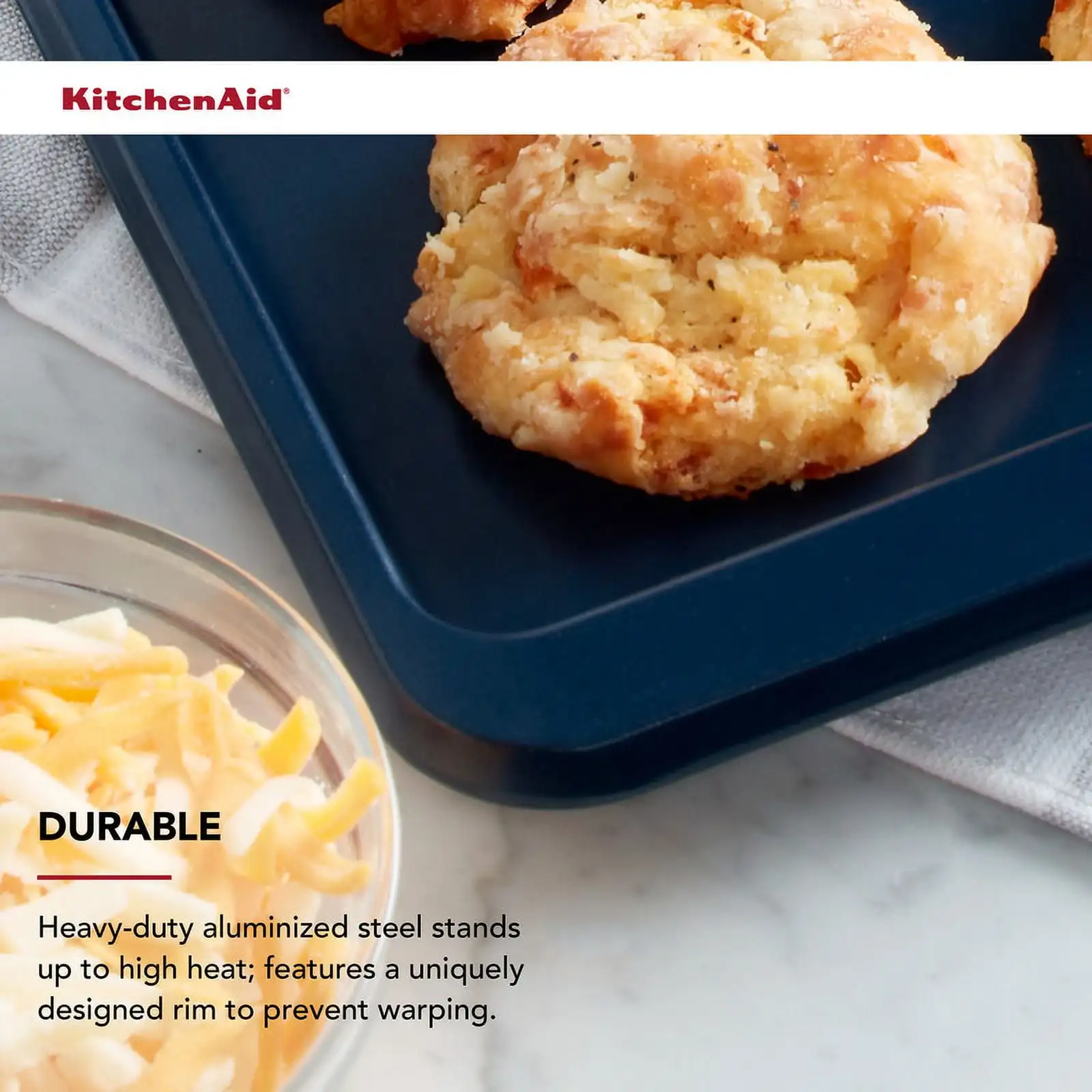 Алюминиевый стальной антипригарный противень для печенья 13x18 дюймов, синего цвета