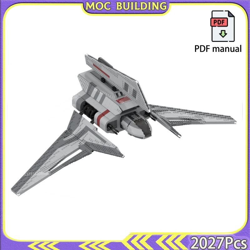 

Transport Craft Shuttle Display Model MOC Building Blocks T-2c Spaceship Space Movie Freighters Bricks Gift Presents