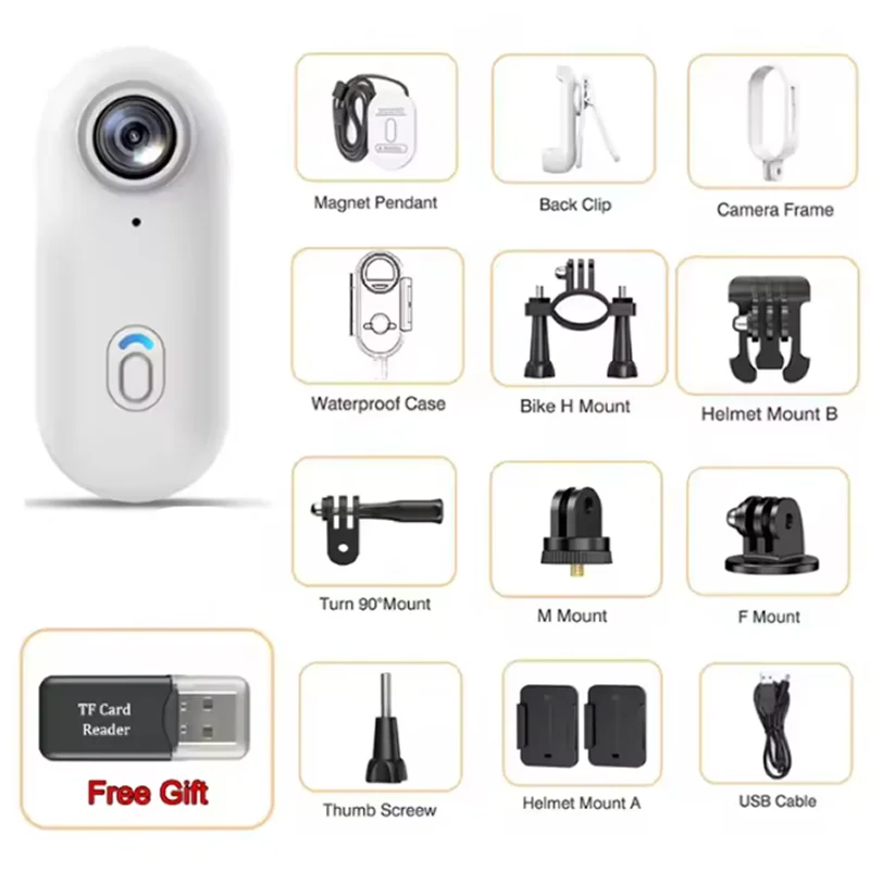 4K Outdoor Sports Camera 1080P Mini Camera In Helmet Motorcycle Bike Filming Waterproof Bicycle Action Video Recording Body Cam image 3