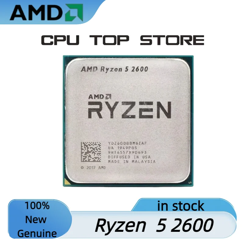 

AMD Ryzen 5 R5 2600 3.4GHz 6-Core 12-Thread CPU Processor Socket AM4 Hot Sale
