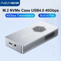 Acasis 40Gbps M.2 NVMe SSD Enclosure Thunderbolt USB 4.0 NVMe SSD Case  8TB Capacity For Macbook Pro Case SSD Hard Driver box