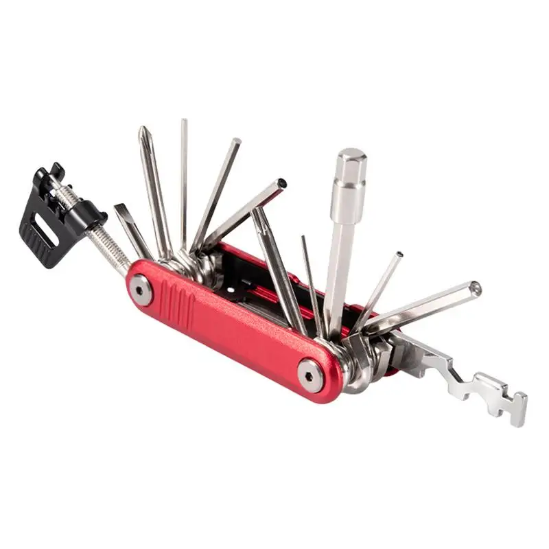 Bicycle Tool Kit 17 In 1 Bicycle Multitool Multi-Function Accessories Set With Hex Wrench Road Riding Travel Maintenance tool