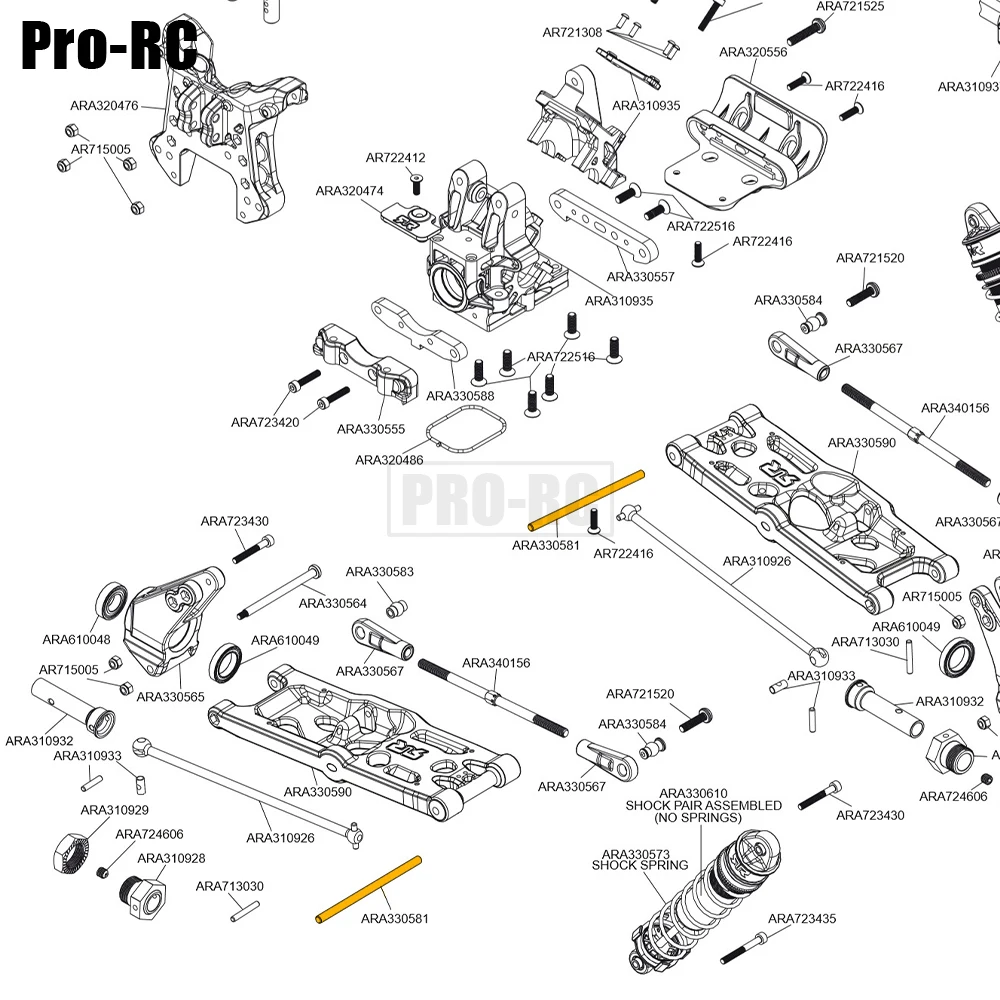 ARA330581 zawias Pin 5x96mm stopu tytanu TC4 dla Arrma 1/5 KRATON OUTCAST 4WD 8S BLX RC MONSTER TRUCK RTR część do zdalnego sterowania