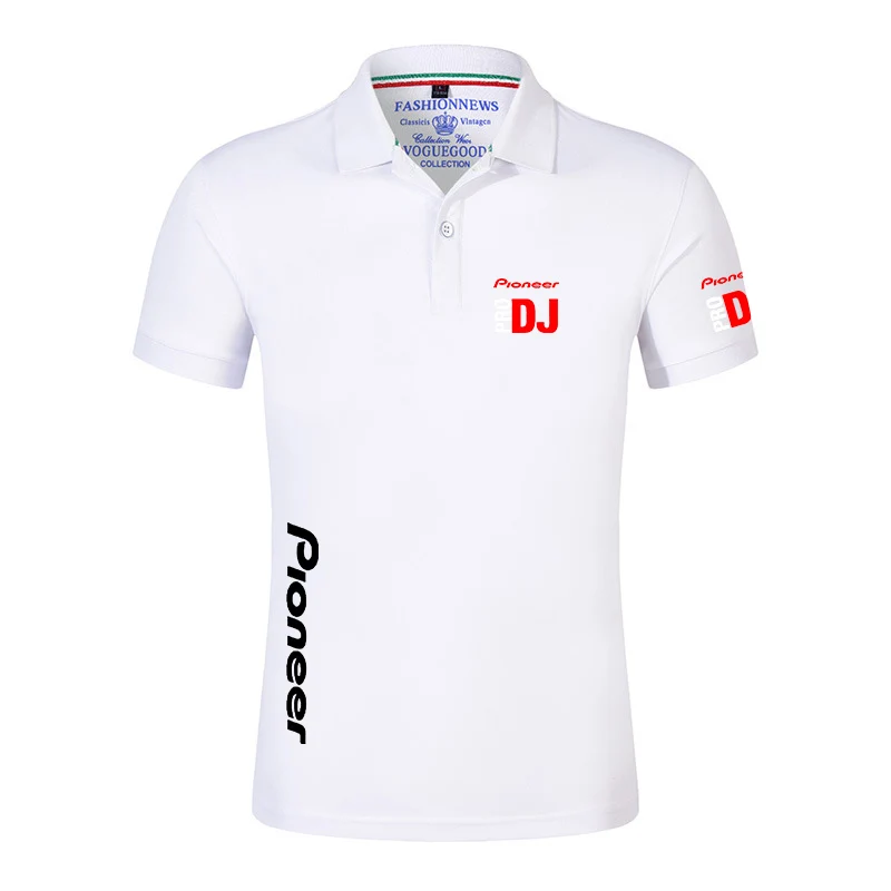 DJ Pioneer PRO 2022 Men's New Summer Hot Sale Fashion Printing Sport Polos Shirt Casual Cotton Shorts Sleeve High Quantity Tops