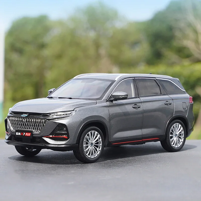 Diecast 1:18 Scale Changan X7 PLUS SUV Simulation Alloy Car Model Metal Vehicle Toy Collectible