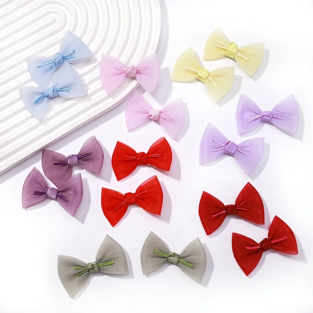 6pcs/set New Sweet Lovely Girls Kids Cloth Lace Lolita Bow Hairpin Hair Clips Princess Hair Accessories Baby Barrettes Wholesale