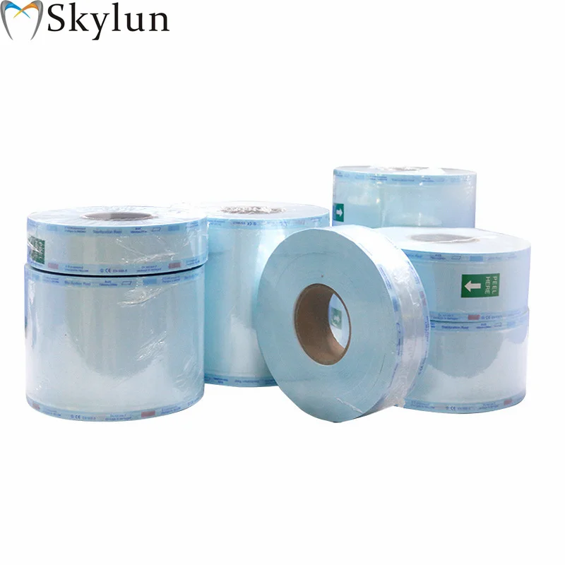 

Dental Volume disinfection sterilization bags roll 7.5cm*200m sterile medical sterilization materials SL422