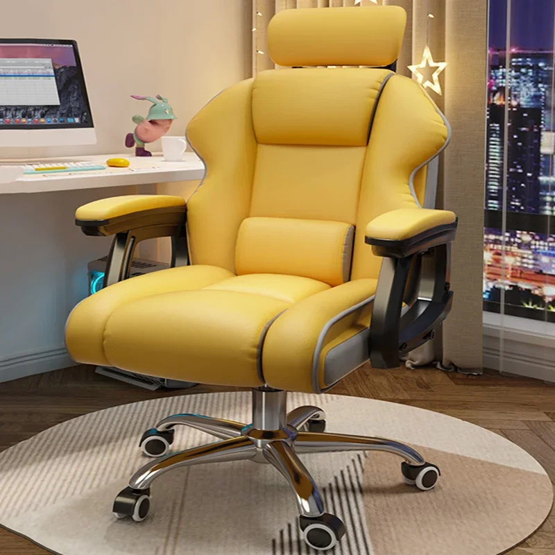 Kawaii Gaming Office Chair Swivel Vanity Waiting Ergonomic Office Chair Editor Nordic Silla Oficina Ergonomica House Furniture