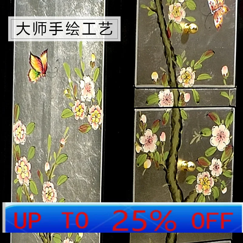 

LH new Chinese gold foil multi-chest cabinet decorative painted drawer side cabinet storage three bucket vertical cabinet