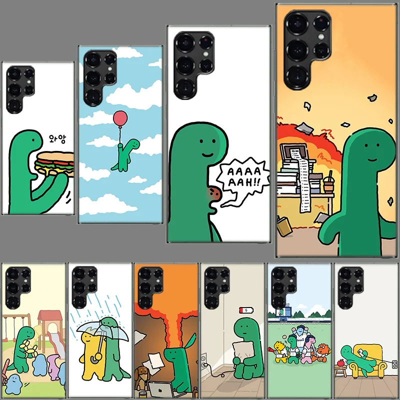 Cartoon J-Joguman Studio Phone Case For Samsung Galaxy S24 S23 S21 S20 FE S22 S26 Ultra S25 Edge S10 Plus Cover Clear TPU Capa S