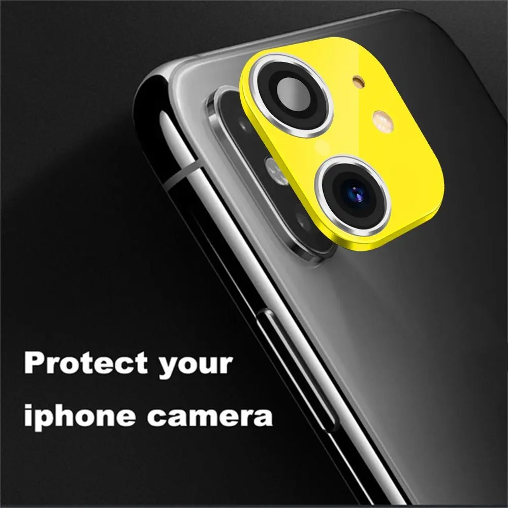 Luxury Screen Protector Support flash Seconds Change for iPhone XR X to iPhone 11 Pro Max Fake Camera Lens Sticker Cover Case