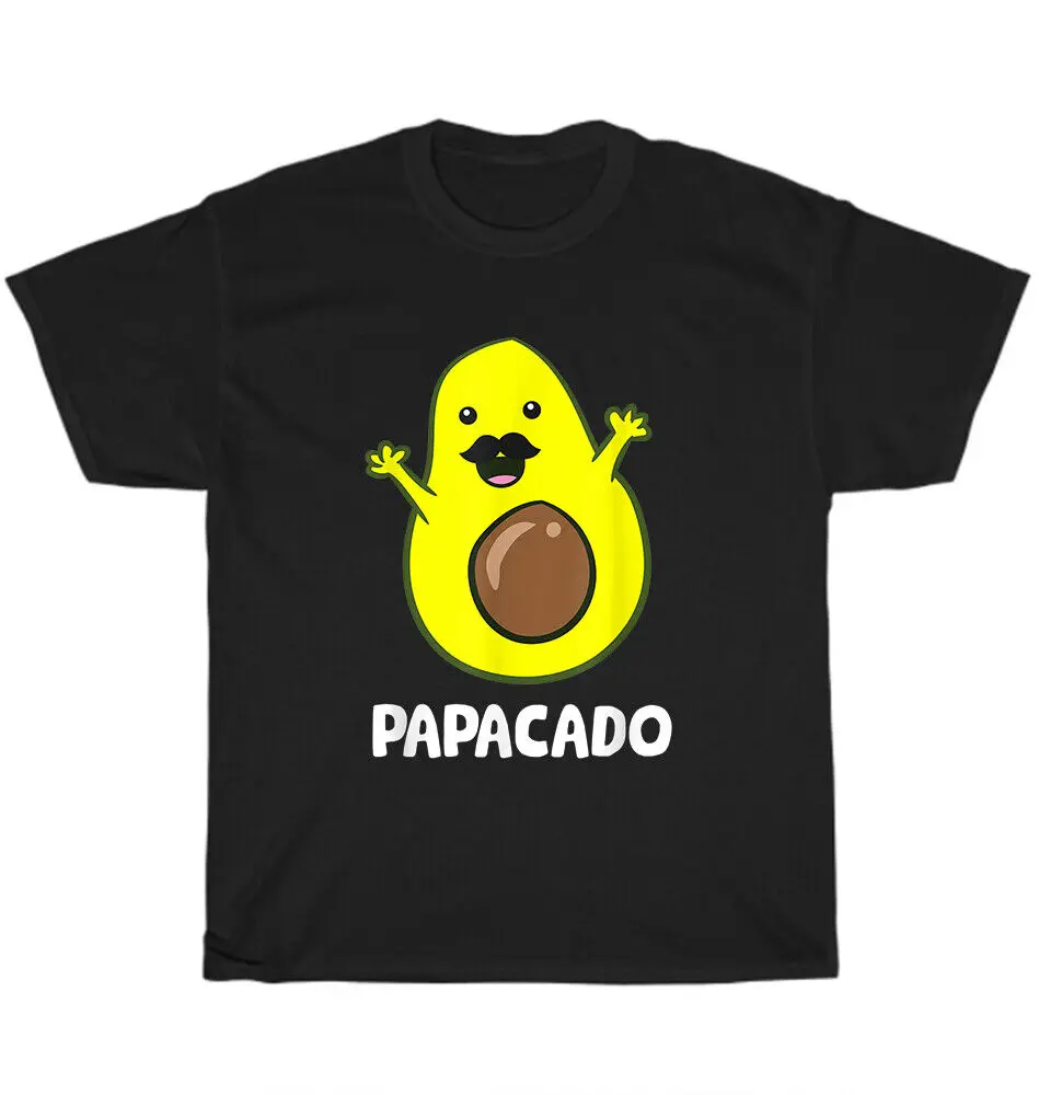 Papacado Avocado Dad Vegan Guacamole Avocado Lover T-Shirt Anime Graphic T-shirts High Quality 100%Cotton Short Sleeve