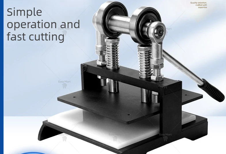 Heavy-Duty Handmade Leather Cutting Machine, Embossing Plate Die Cutter,Dual Guide Shafts Die Cut Machine - Various of Materials