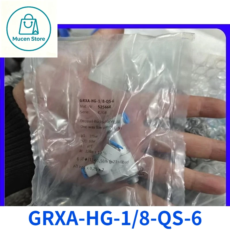 1PCS Brand New FST GRXA-HG-1/8-QS-6 525668 One-Way Flow Control Valve Pneumatic Air Valve Fast