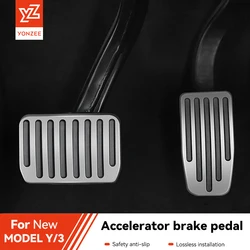 YZ For Tesla Model 3 ModelY 2022-2025 Accelerator Brake Rest Pedal For Car AntiSlip Foot Pedal Pads Covers Model 3 Y Accessories