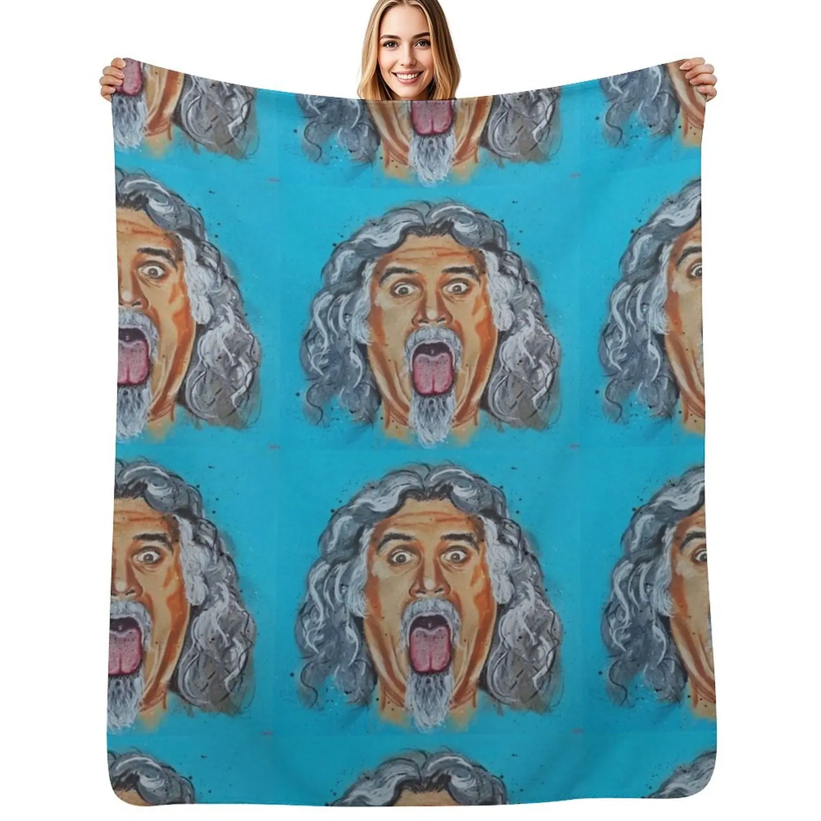

Billy Connolly The Big Yin Throw Blanket Elegant Warm Throw Blanket for Hotel Home