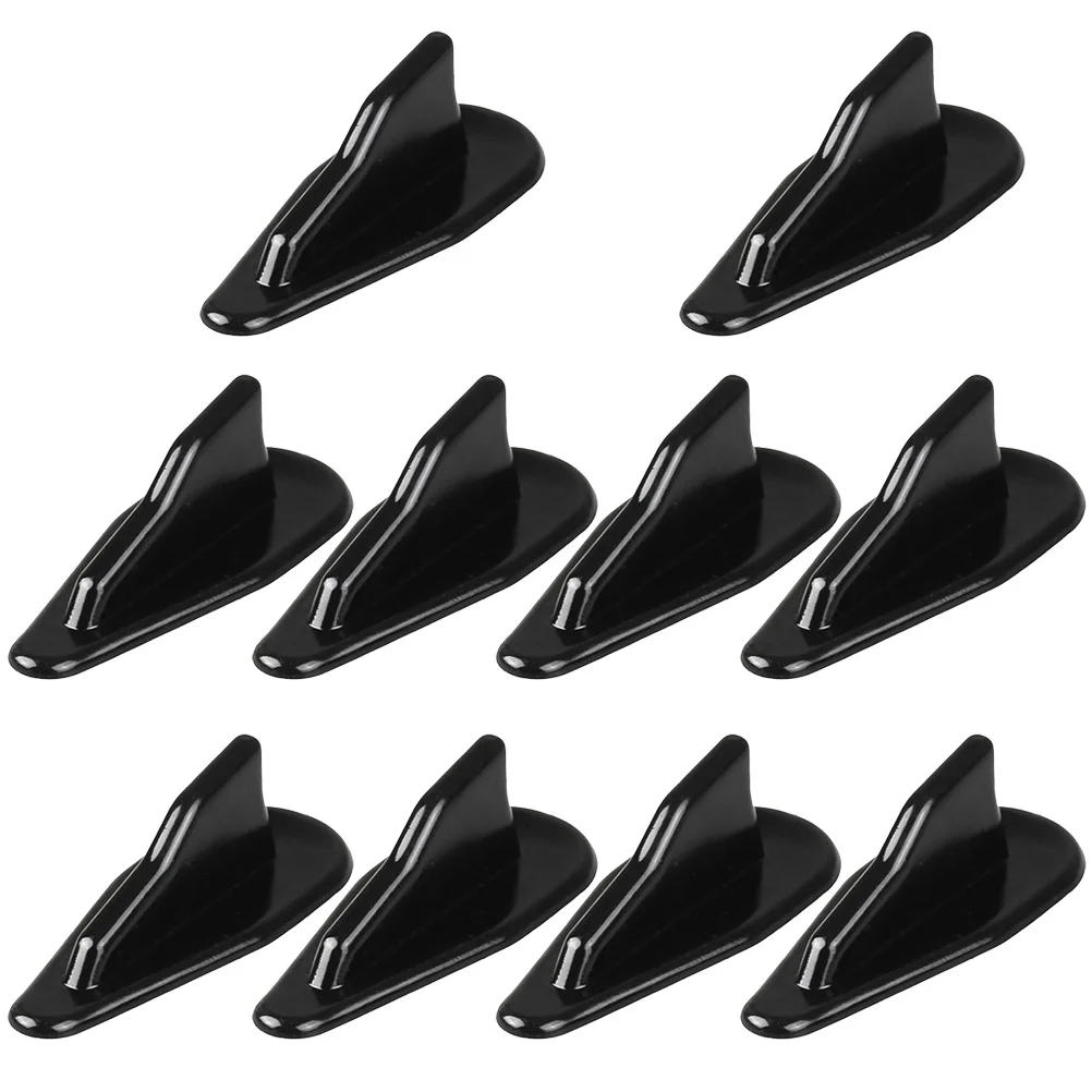

10 pcs Shark Fin Spoiler Abs Lightweight Car Roof Decor Modification Universal Fit For Most Vehicles Vehicle Roof Fin Decor