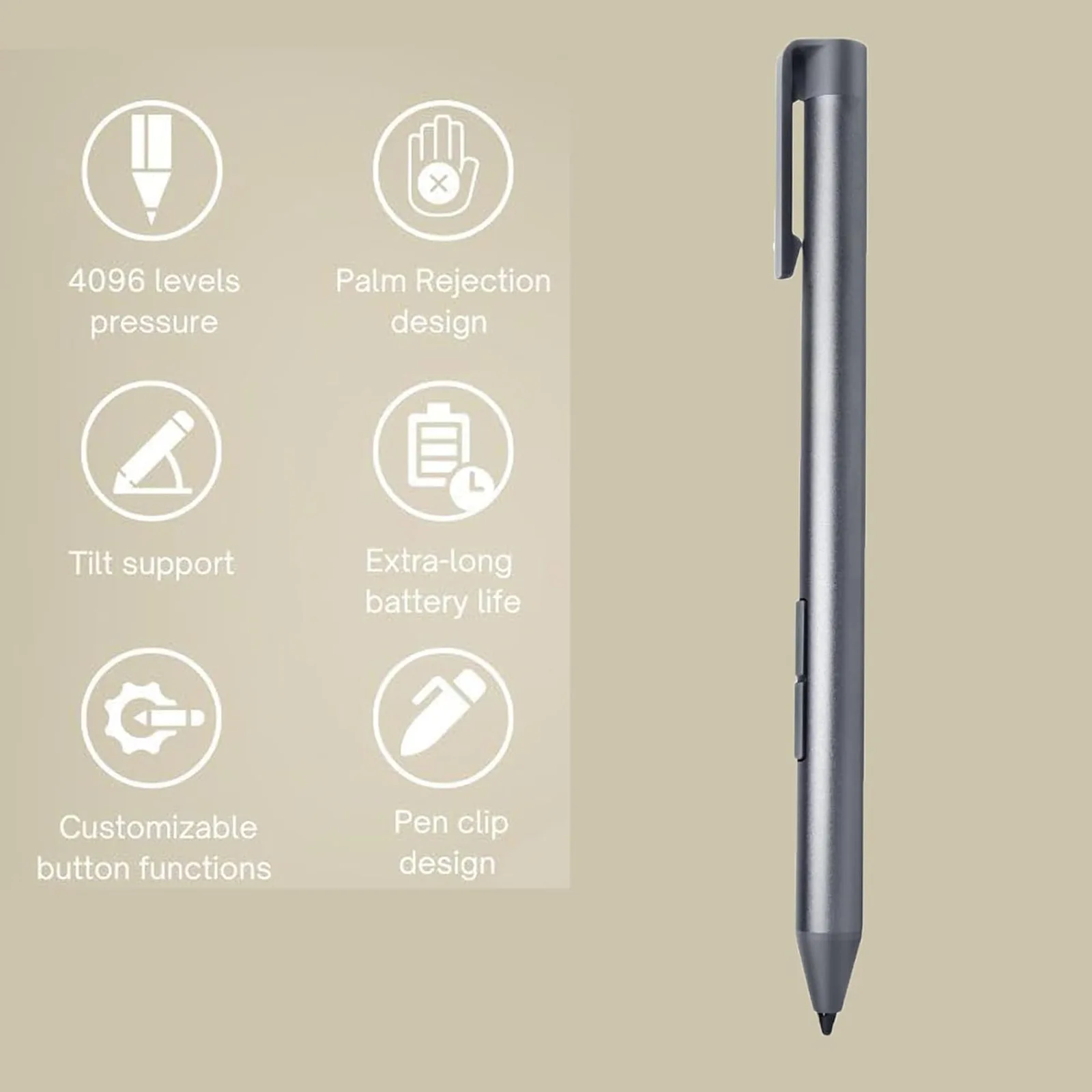 Stylet actif pour Xiaoxin P11 / Tab P11 Pro/pour Xiaoxin Pad P11 Plus J607, crayon tactile actif, stylo de précision Compatible 2