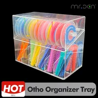 Bandeja organizadora de escritorio de oficina Dental para suministros de ortodoncia, lazos de ligadura, cadenas elásticas, instrumentos que mantienen el espacio de trabajo ordenado