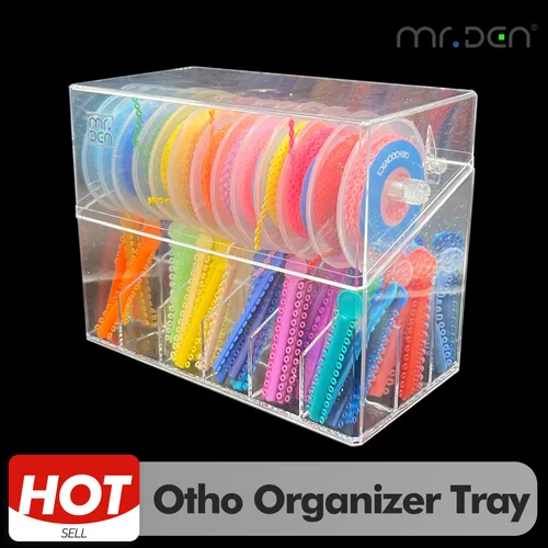 Bandeja organizadora de escritorio de oficina Dental para suministros de ortodoncia, lazos de ligadura, cadenas elásticas, instrumentos que mantienen el espacio de trabajo ordenado