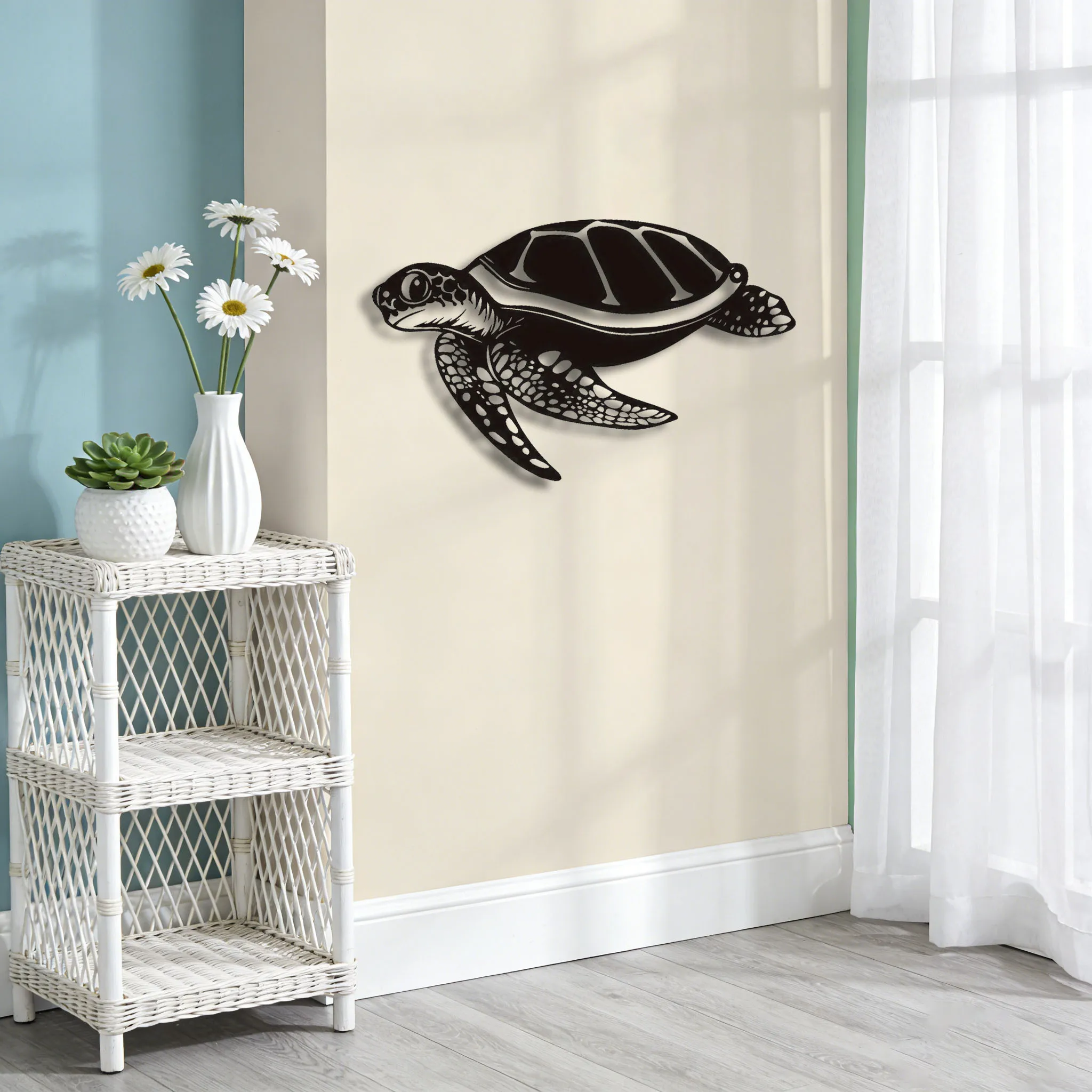 Metal Sea Turtle Wall Art, Sea Turtle Wall Decor, Beach House Decor, Front Door Decor Turtle Gift Fathers Day