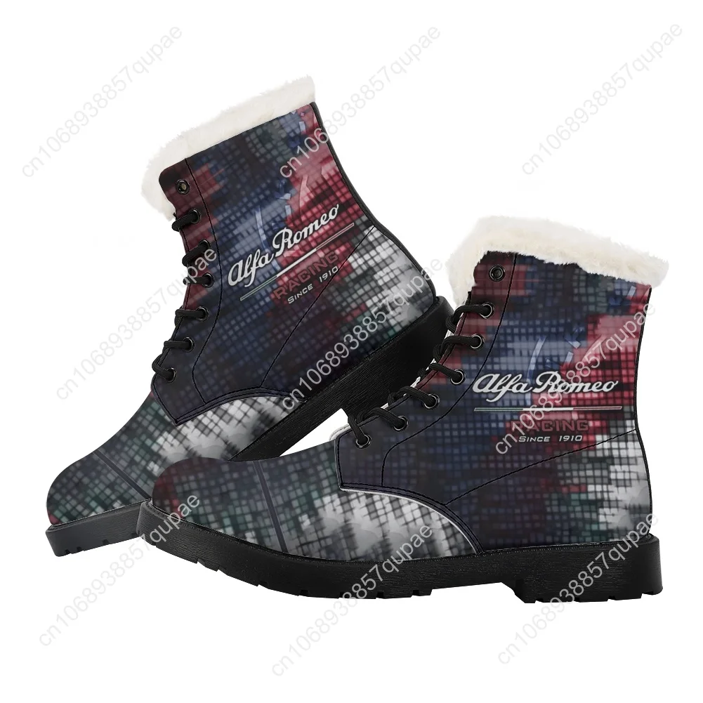 A-Alfa Plush Boots Womens Teenager R-Romeo Shoes Fashion Simple Casual Boot Outdoor High Quality Print On Demand Customize Shoe