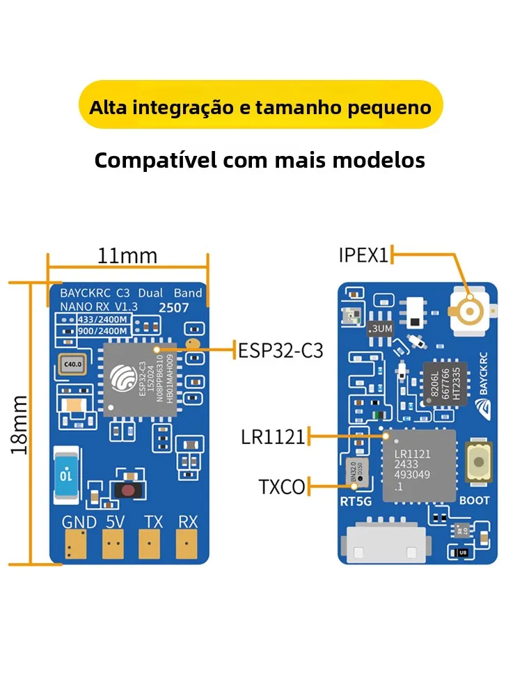 bay-ell-c3-レシーバー-900-2400-デュアルバンド-nanorx-シングルアンテナ-ティー周波数フリースイッチング-ドローン-uav-マルチローター-アクセサリー