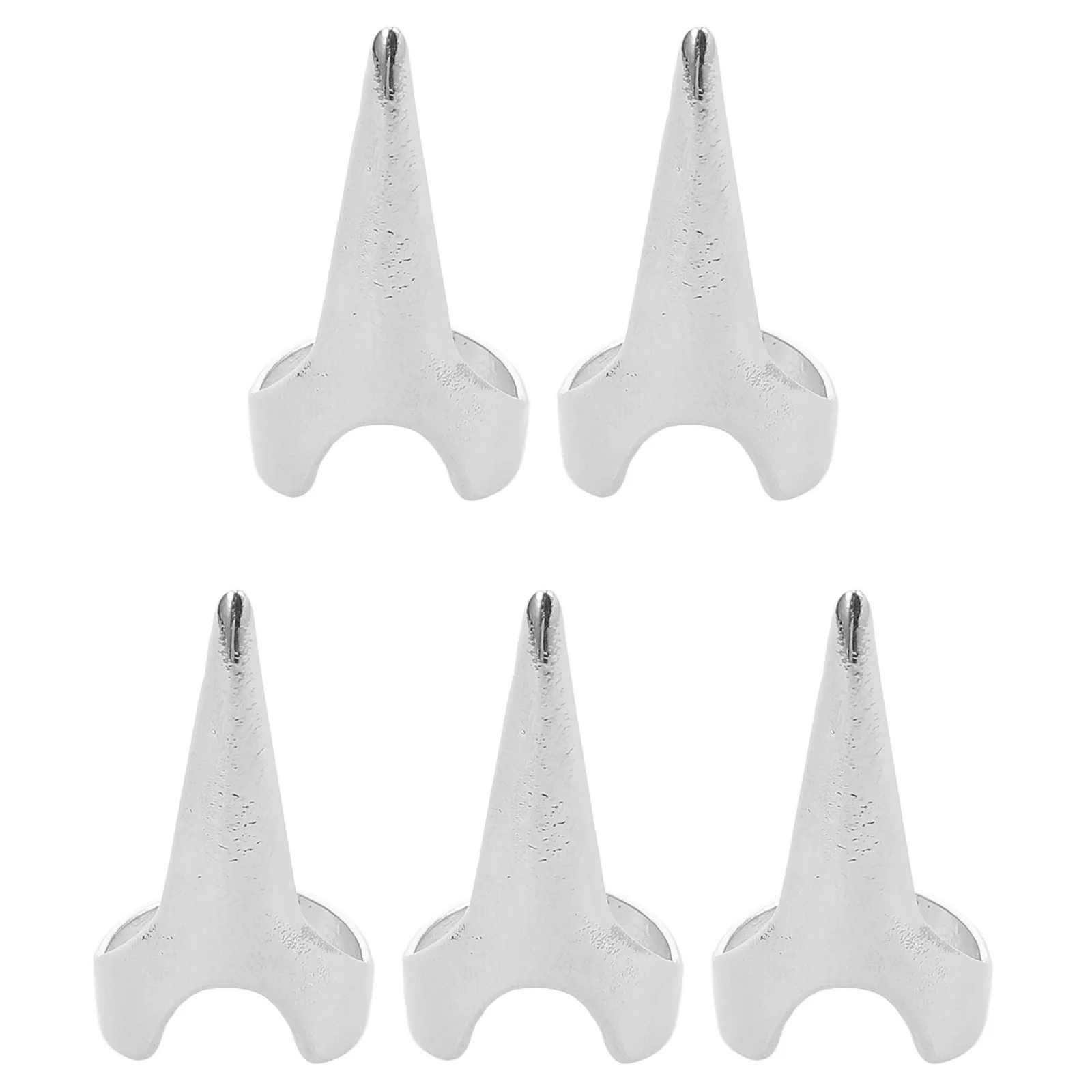 

5 Pcs Nail Ring Claw for Men Personality Shape Adjustable Rings Zinc Alloy Finger Claws Man