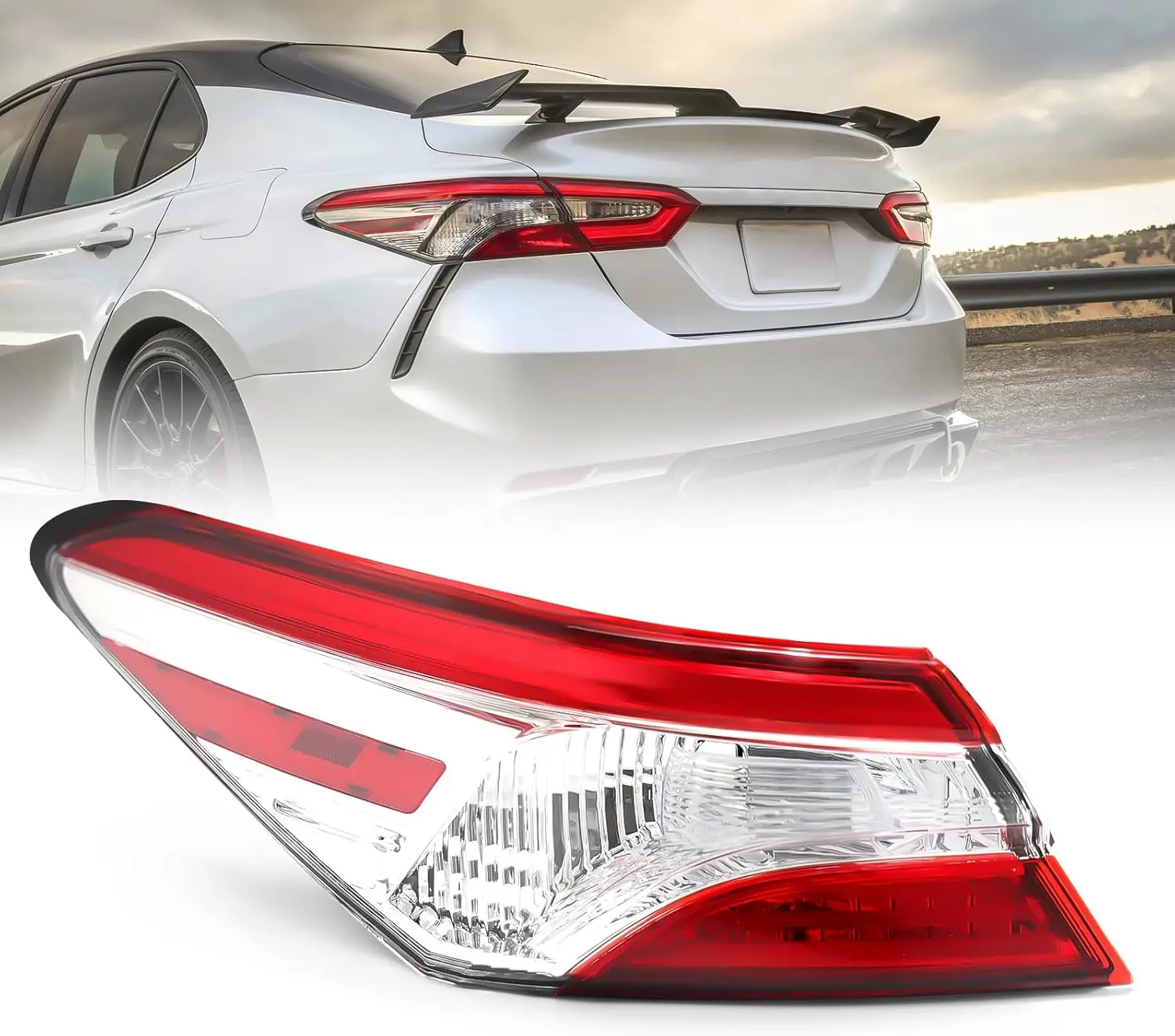 

Led Tail Light Compatible With Toyota Camry 2018-2020 LE L SE Tail Lamp Replacement 81560-06720 (Driver Side (Left))