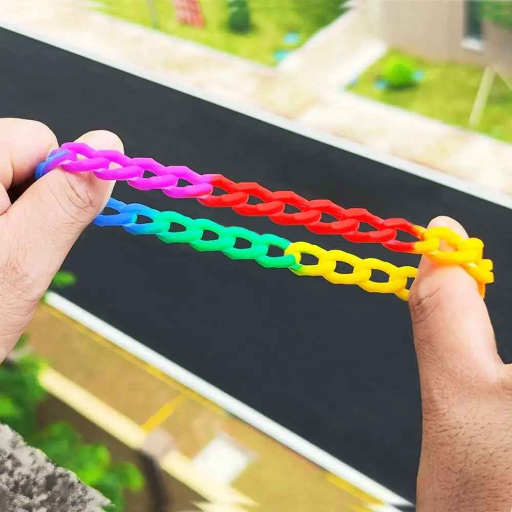 Silicone Hollow Out Wristband Luxury Charm Waterproof Rainbow Wristband Korean Hand Bands Hollow Bracelet Kids Gift
