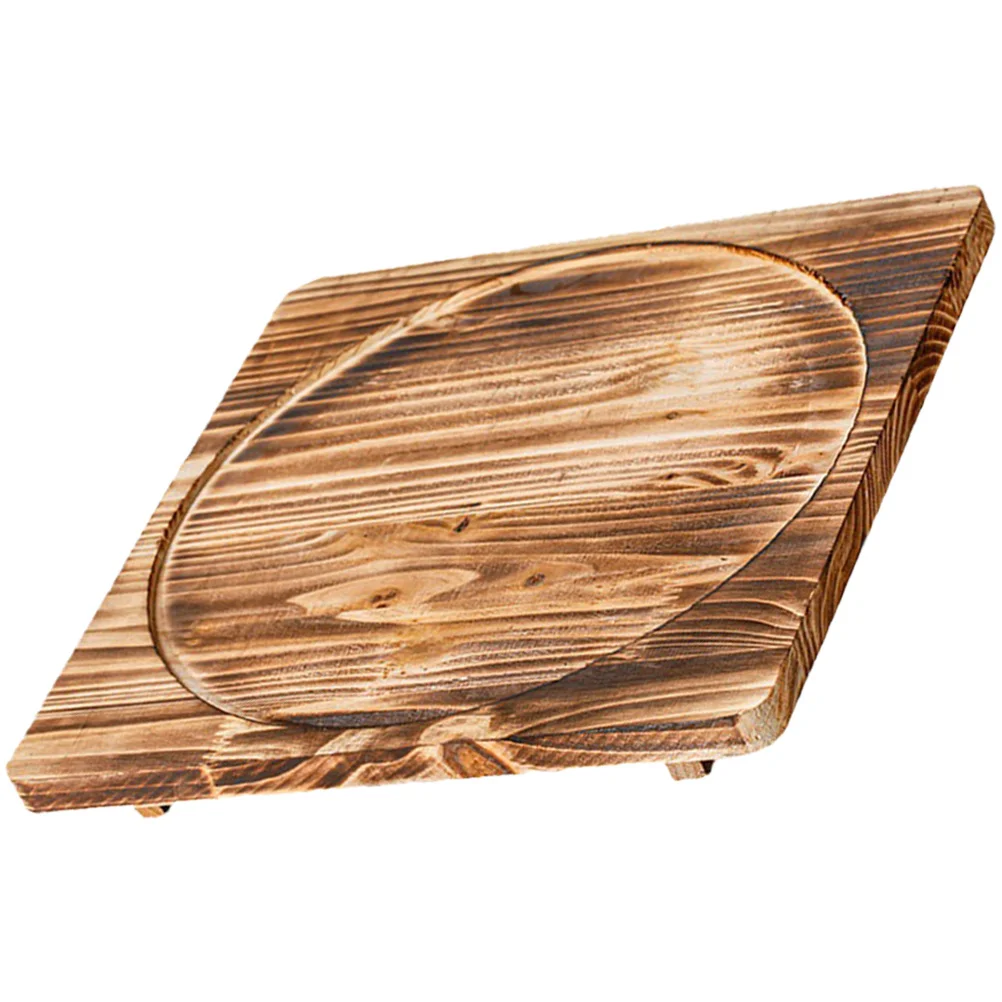 

Wooden Pot Mat Heat Resistant Stone Bowl Insulation Pad Non-Slip Kitchen Accessory Tableware Protector Casserole Holder