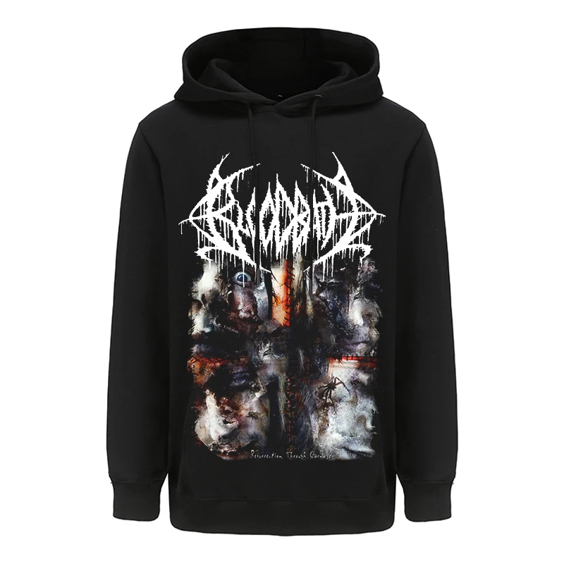 Bloodbath Swedish Death Metal Hoodies Mens Fashion Graphic Zipper Hoody Tops Harajuku Streetwear Oversized Hooded Clothes