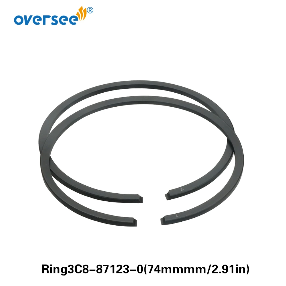 

Oversee 3C8-87123-0 Piston Ring set 68mm STD For Tohatsu Outboard Parts 40HP 50HP 2 stroke 3C8871230M 3C8-87123